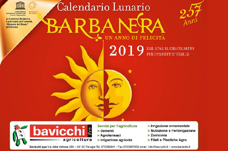Collaborazione tra Bavicchi e il calendario Barbanera - GREEN RETAIL