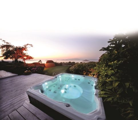 Jacuzzi in giardino