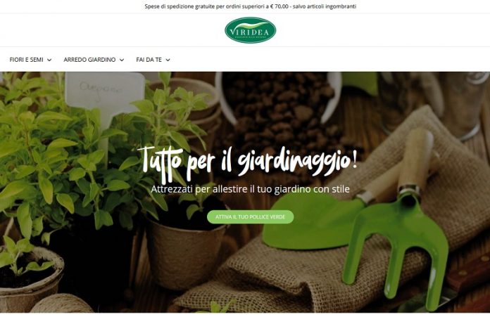 Viridea ha lanciato il suo e-shop