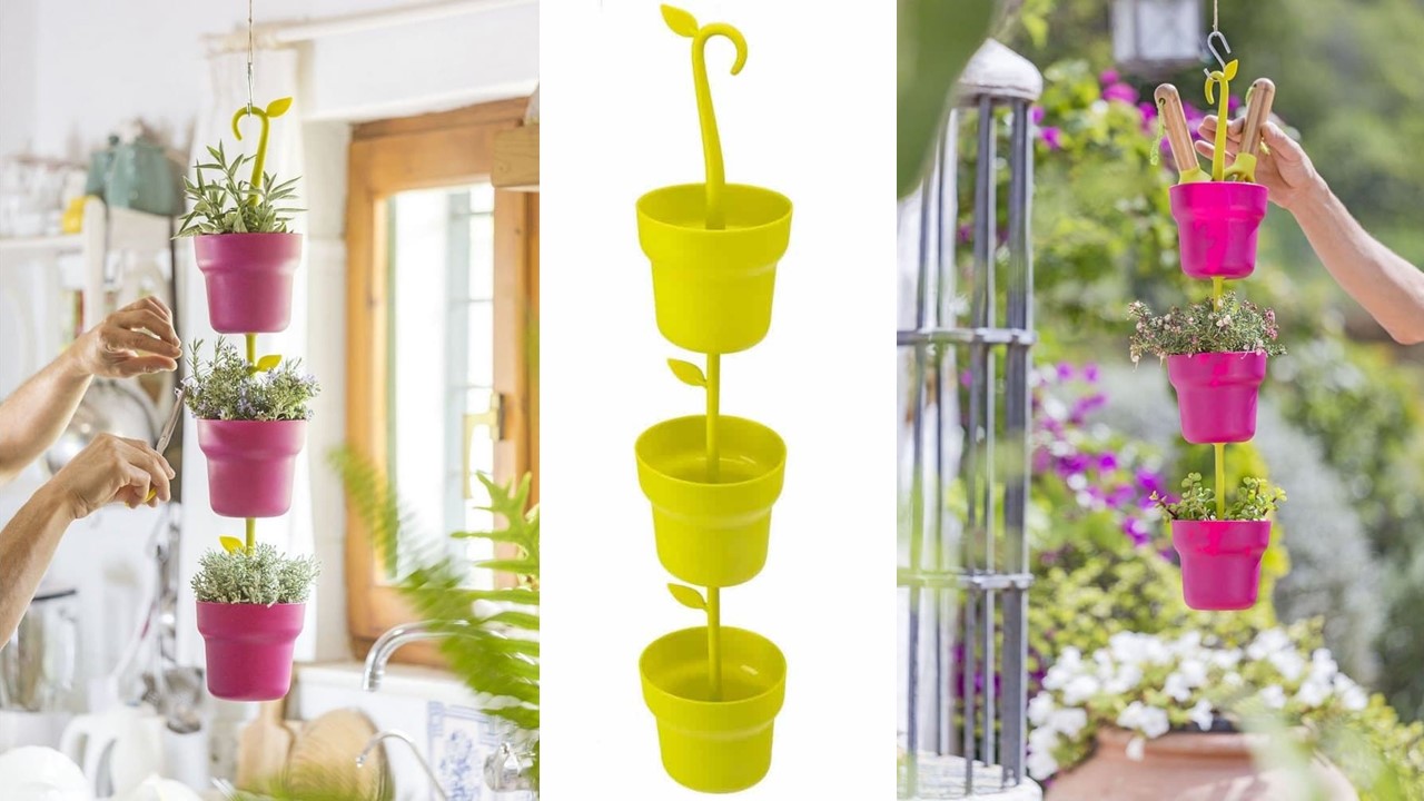 Idee interessanti per il giardino - vasi verticali