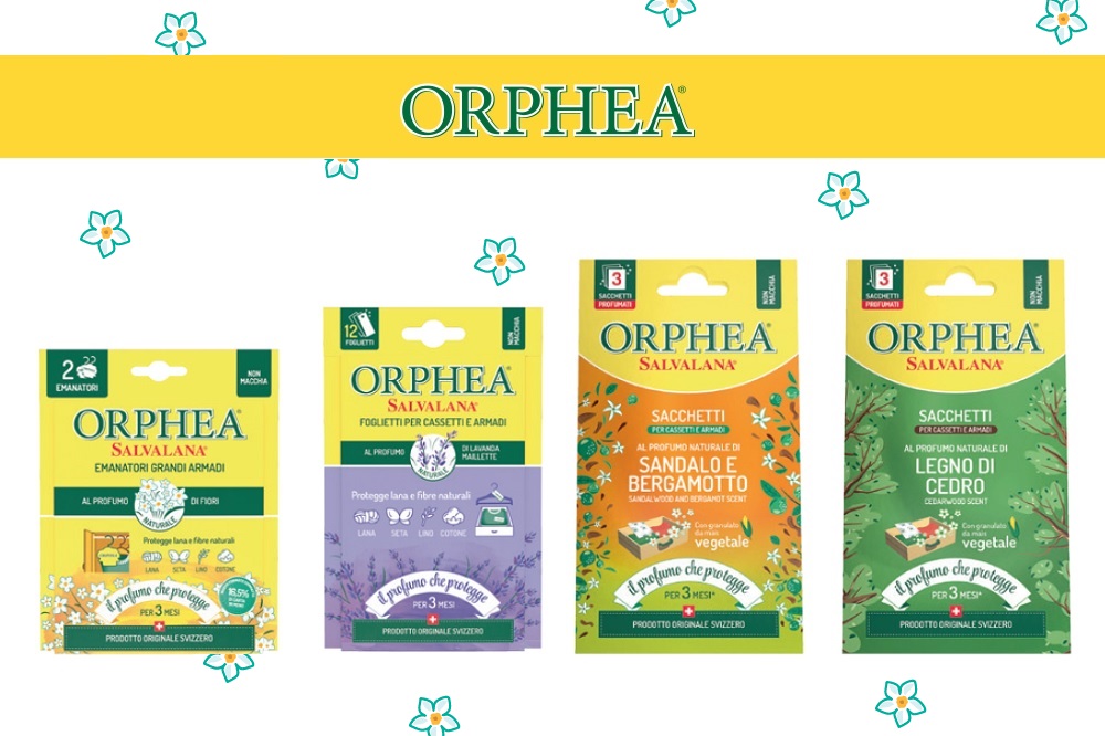 Orphea Salvalana, per capi e armadi protetti e profumati