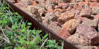 bordura perimetrale a incastro rapido