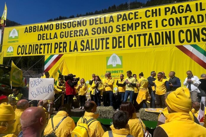 protesta di Coldiretti