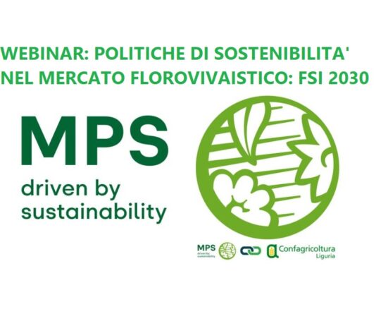7 luglio: webinar di Mps e Confagricoltura Liguria dedicato alla sostenibilità webinar di Mps
