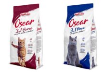 Oscar 3 in 1, nuovi alimenti secchi completi per gatti Oscar 3 in 1